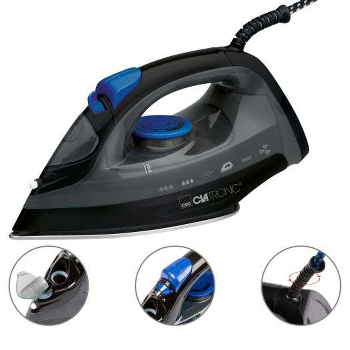Tvaika Gludeklis Clatronic DB3703 1800 W